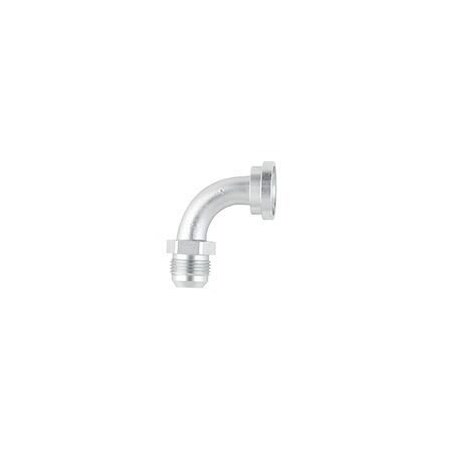 Parker Adapter, 2 in Code 61 Flange to 1-1/2 in Male JIC 37° Flare, 90° Elbow, Steel  19T3-32-24